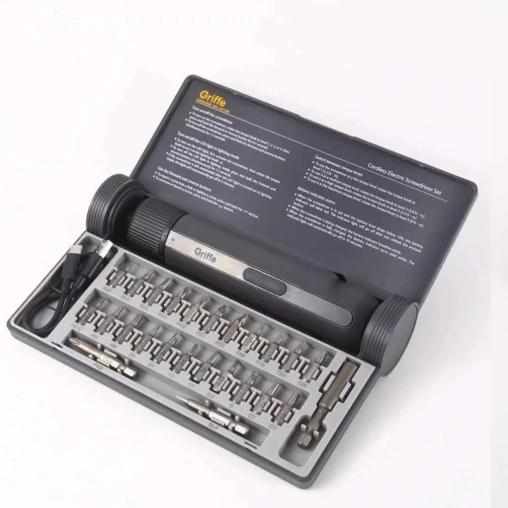 Griffe Cordless Electric Screwdriver Set